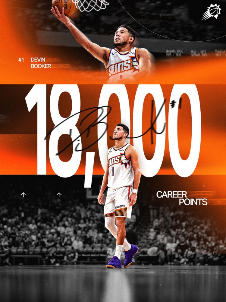 华体会官方入口-里程悲！布克本场砍下生涯第18000分 太阳惜败于魔术